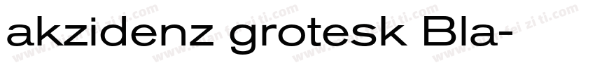 akzidenz grotesk Bla字体转换